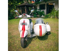 Sidecar Kit White Red Stripe Edition